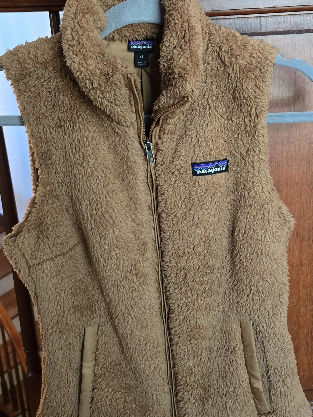 Patagonia Women's Camel Brown Sherpa Vest